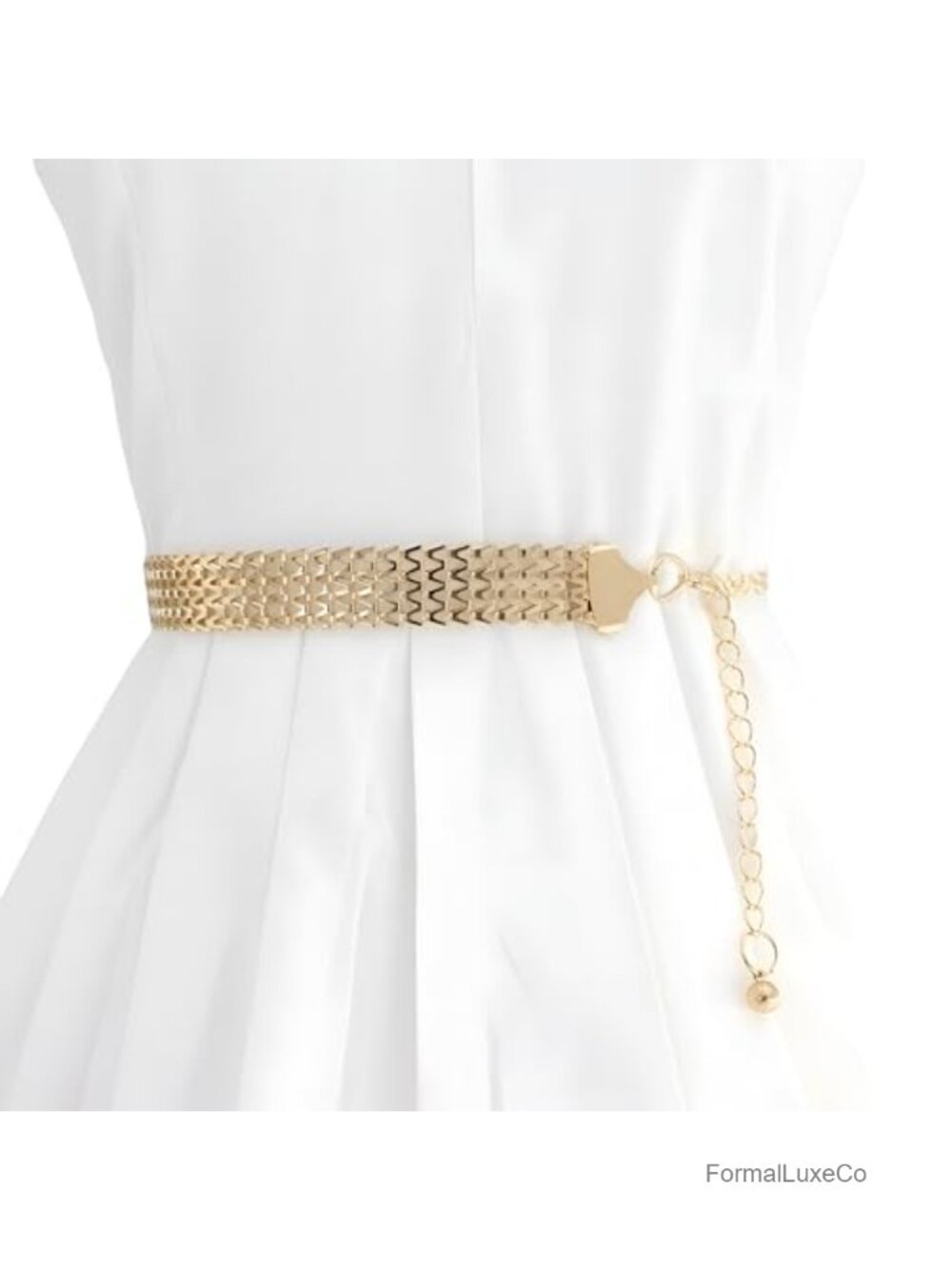Gold Chain Waist Belt Adjustable 23-40 inch Egyptian Greek Costume Accessory